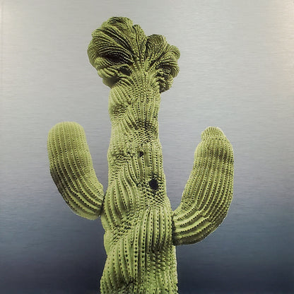 Old Main Crested Cactus - Brushed Aluminum Print - Olive